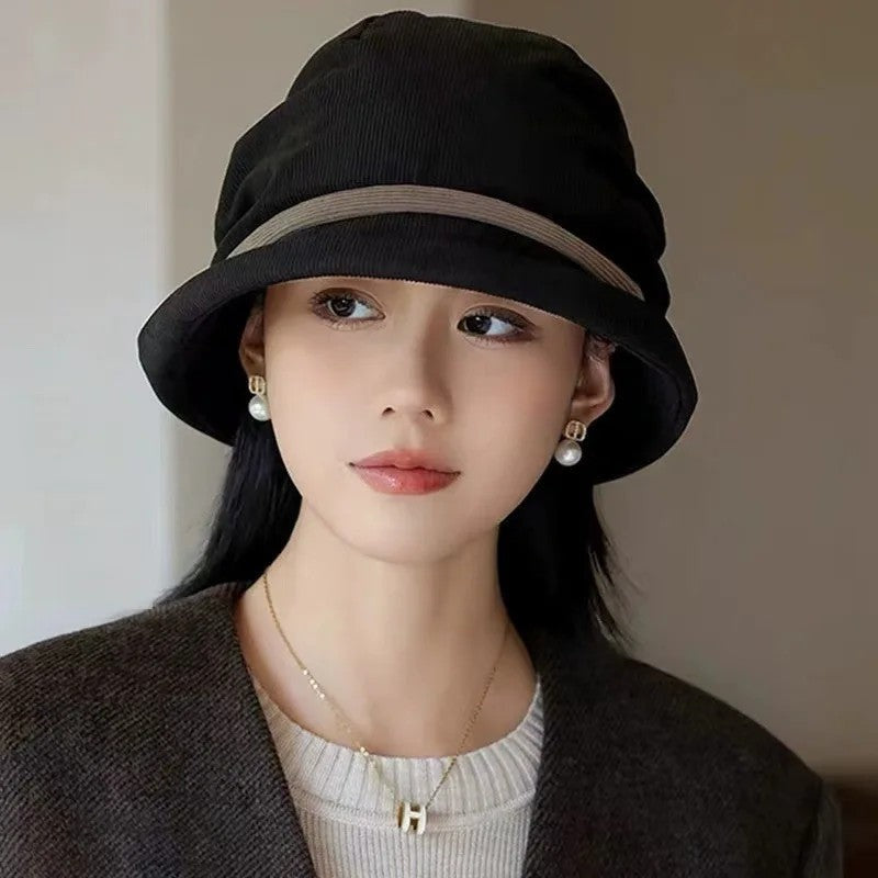 Amelia Corduroy Relaxed Cloche Hat