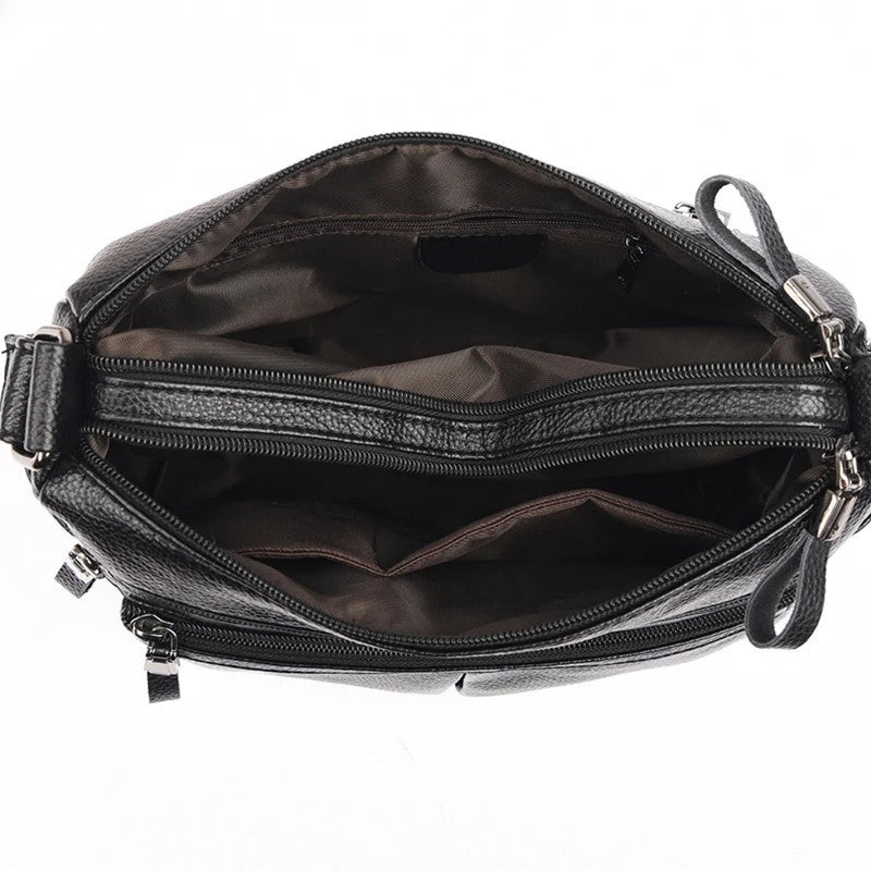 Ivy Women's Textured Multi-Pocket Shoulder Bag