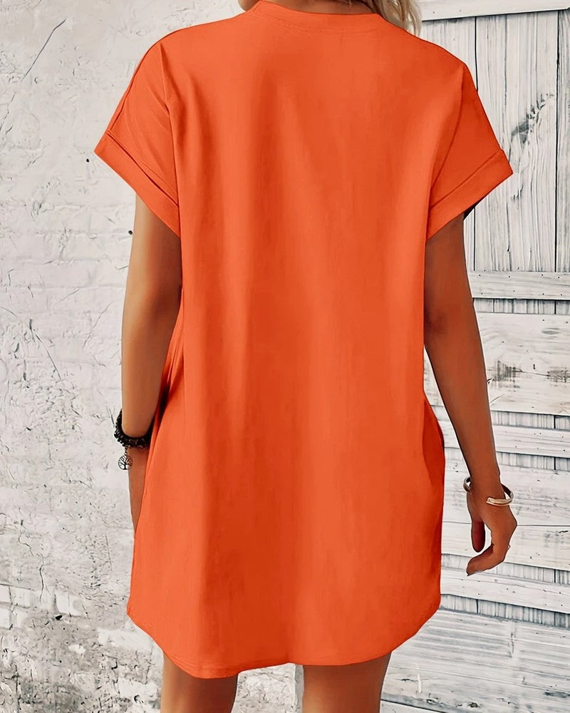 Nina Women's Relaxed Cotton T-Shirt Dress
