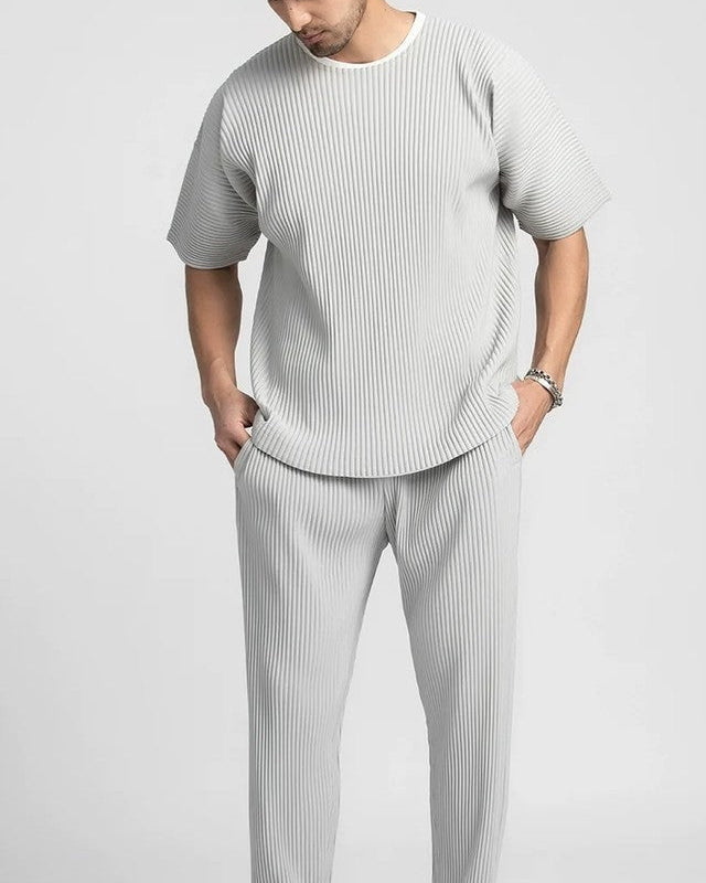 Victor Relaxed Pleated Knit Tee