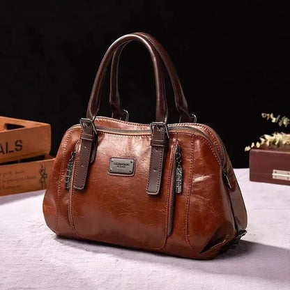 Alma Women's Structured Zip Satchel Bag