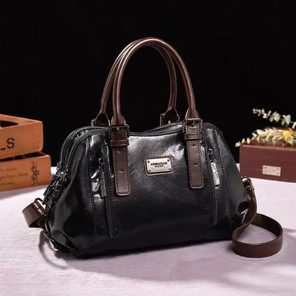 Alma Women's Structured Zip Satchel Bag