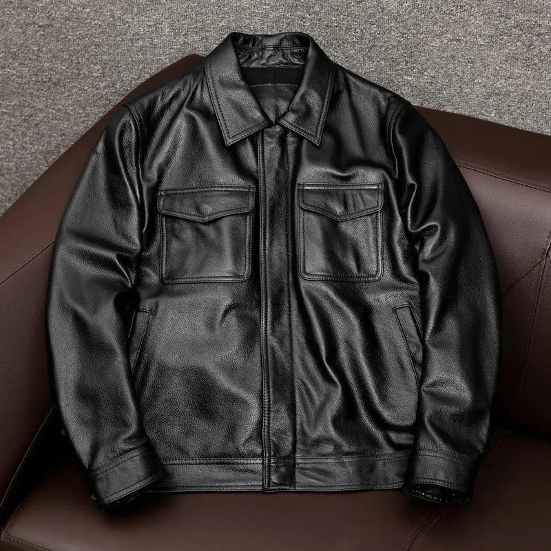 Amanda Relaxed Vintage Leather Jacket