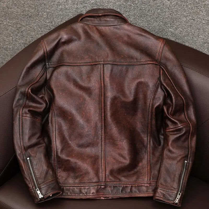 Amanda Relaxed Vintage Leather Jacket