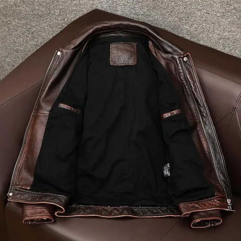 Amanda Relaxed Vintage Leather Jacket
