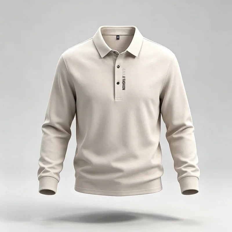 Anton Relaxed Stretch Long Sleeve Polo