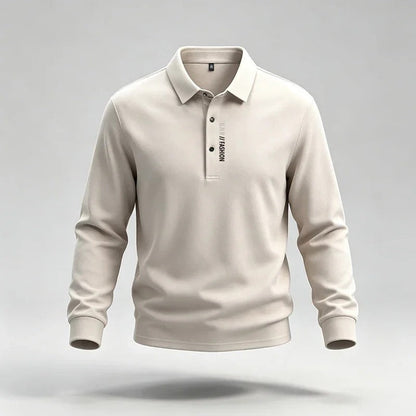 Anton Relaxed Stretch Long Sleeve Polo