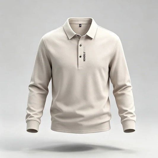 Anton Relaxed Stretch Long Sleeve Polo