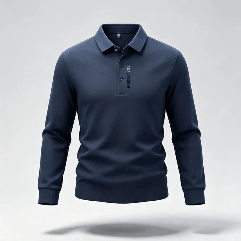 Anton Relaxed Stretch Long Sleeve Polo