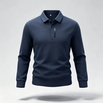 Anton Relaxed Stretch Long Sleeve Polo