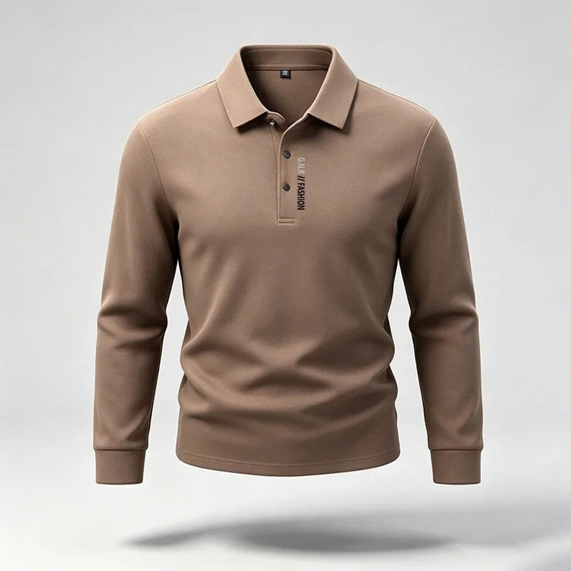 Anton Relaxed Stretch Long Sleeve Polo