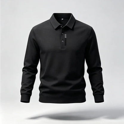 Anton Relaxed Stretch Long Sleeve Polo