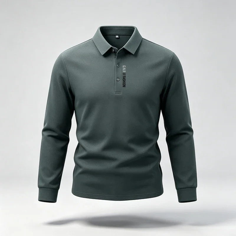Anton Relaxed Stretch Long Sleeve Polo