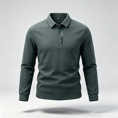 Anton Relaxed Stretch Long Sleeve Polo