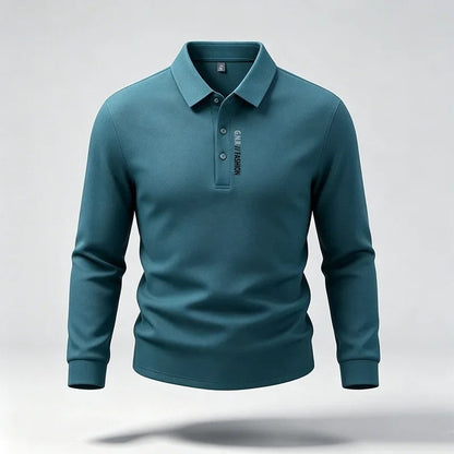 Anton Relaxed Stretch Long Sleeve Polo