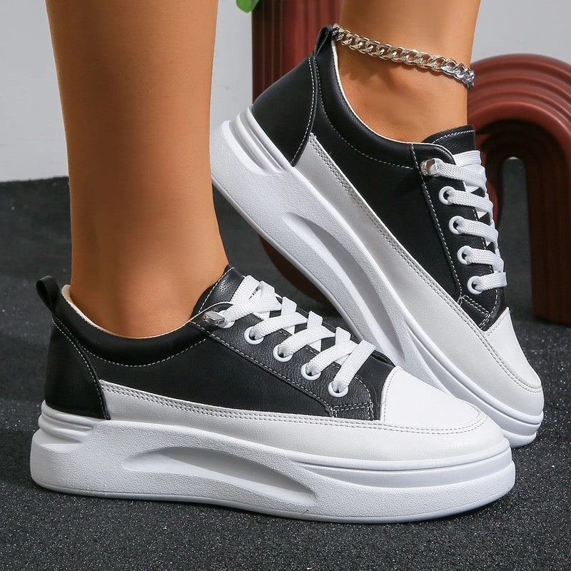 Bella Women's Platform Lace-Up Sneakers