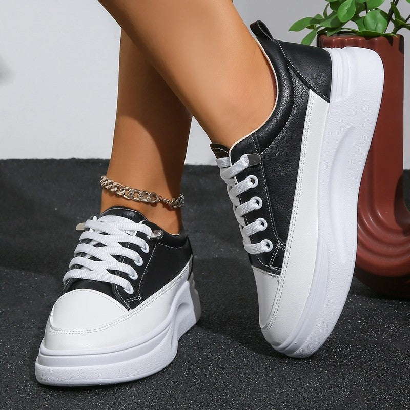 Bella Women's Platform Lace-Up Sneakers
