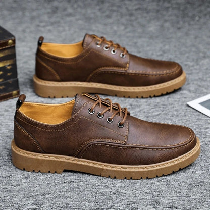 Benjamin Rugged Stitch Detail Derby Shoes