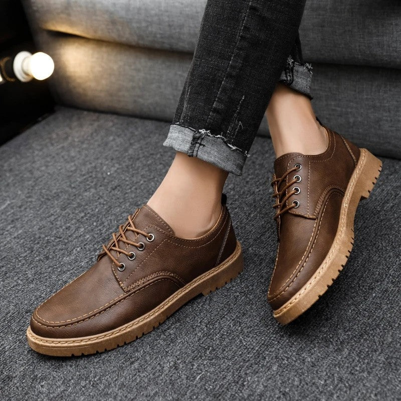 Benjamin Rugged Stitch Detail Derby Shoes