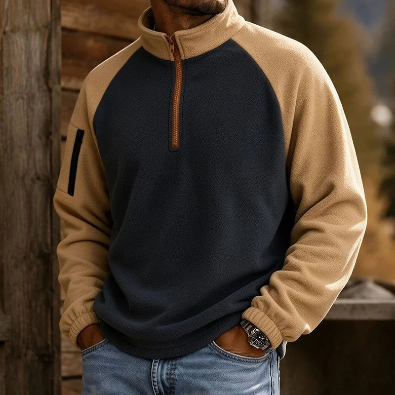 Calvin Fleece Quarter-Zip Pullover Sweatshirt