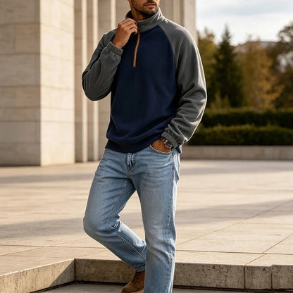 Calvin Fleece Quarter-Zip Pullover Sweatshirt