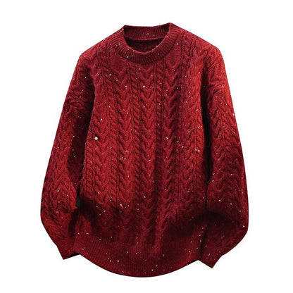 Carlo Relaxed Cable Knit Sweater