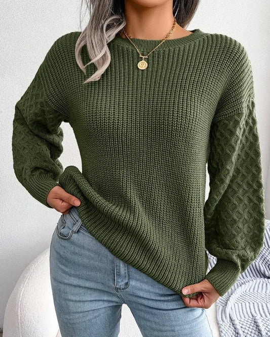 Carmen Textured Knit Relaxed Sweater