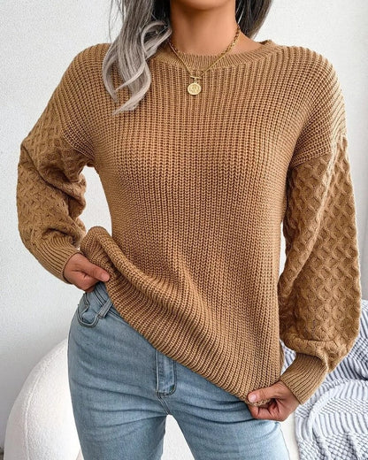 Carmen Textured Knit Relaxed Sweater