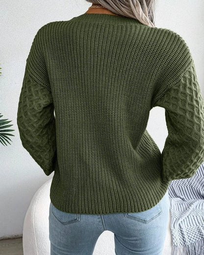 Carmen Textured Knit Relaxed Sweater