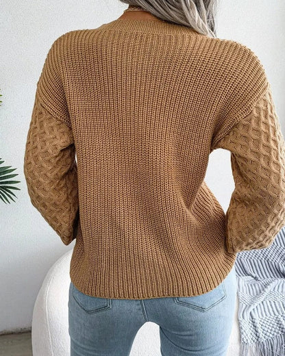 Carmen Textured Knit Relaxed Sweater