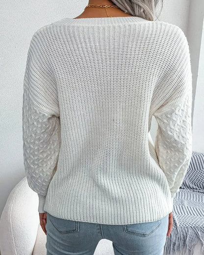 Carmen Textured Knit Relaxed Sweater