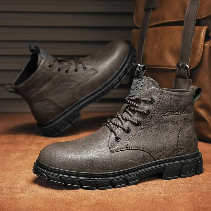 Charles Rugged Lace-Up Ankle Boot