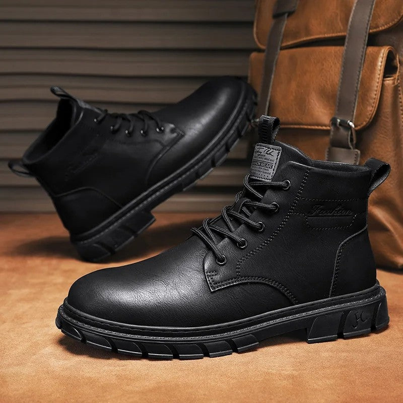 Charles Rugged Lace-Up Ankle Boot
