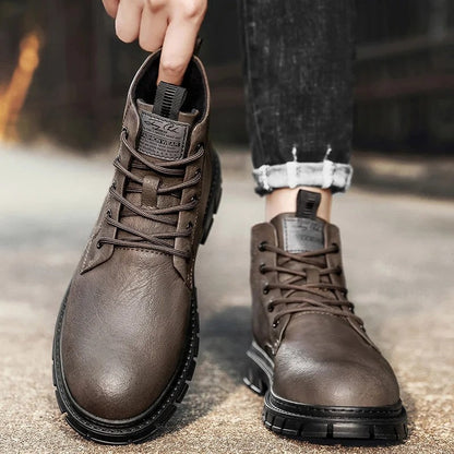 Charles Rugged Lace-Up Ankle Boot