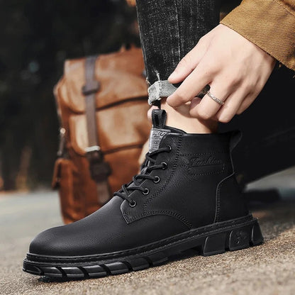 Charles Rugged Lace-Up Ankle Boot