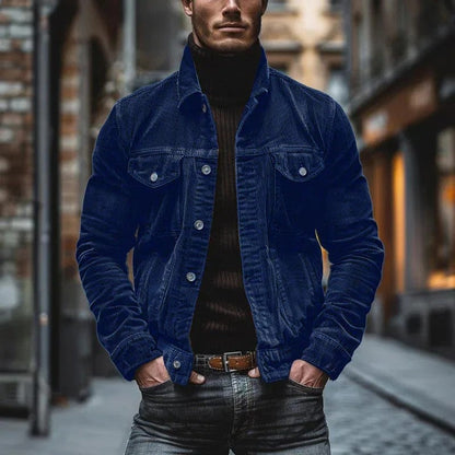 David Relaxed Corduroy Button-Up Jacket