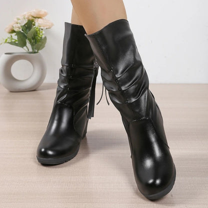 Diana Women's Wedge Mid-Calf Boots