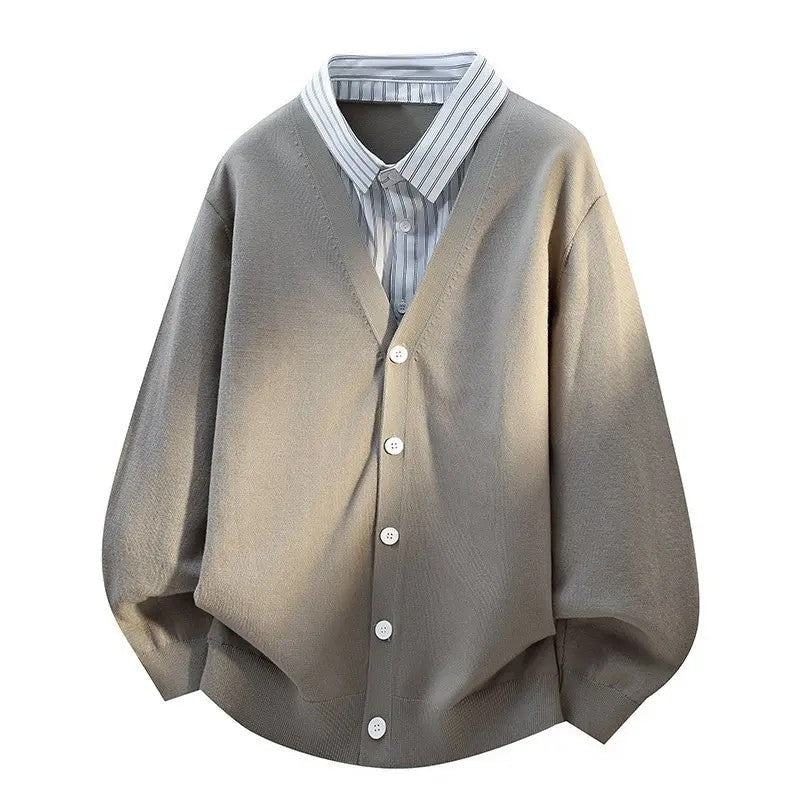 Diego Relaxed Knit Button-Up Cardigan