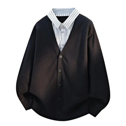 Diego Relaxed Knit Button-Up Cardigan