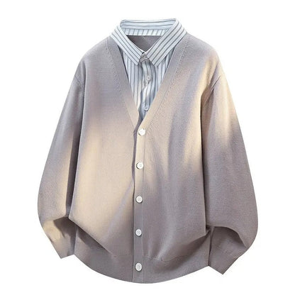 Diego Relaxed Knit Button-Up Cardigan