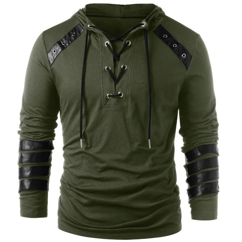 Dylan Lace-Up Grommet Detail Hoodie