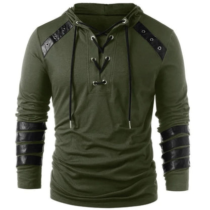 Dylan Lace-Up Grommet Detail Hoodie
