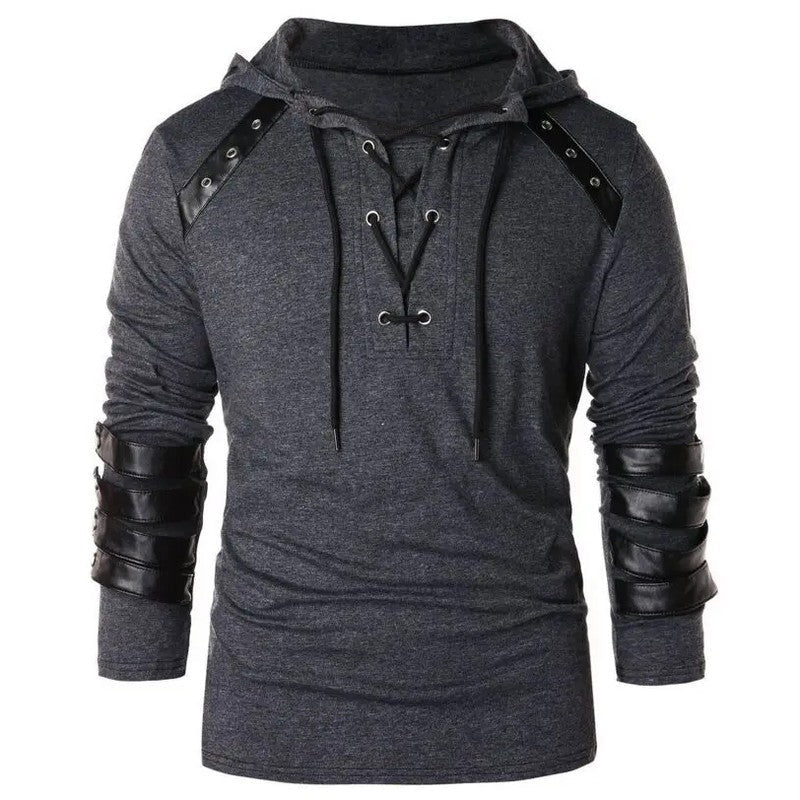 Dylan Lace-Up Grommet Detail Hoodie