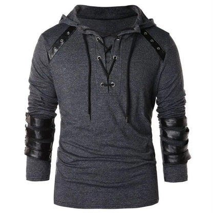 Dylan Lace-Up Grommet Detail Hoodie