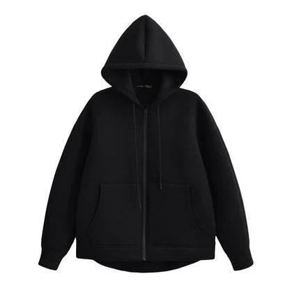 Elena Relaxed Zip-Up Hooded Sweatshirt