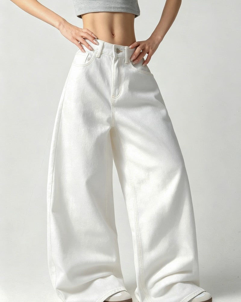 Elisa Embroidered Wide-Leg Denim Jeans