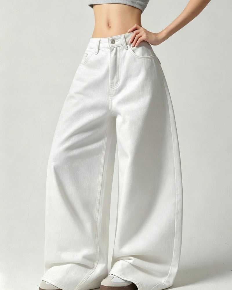 Elisa Embroidered Wide-Leg Denim Jeans