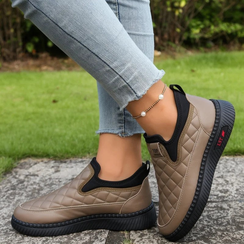 Elise Women's Quilted Slip-On Comfort Sneakers