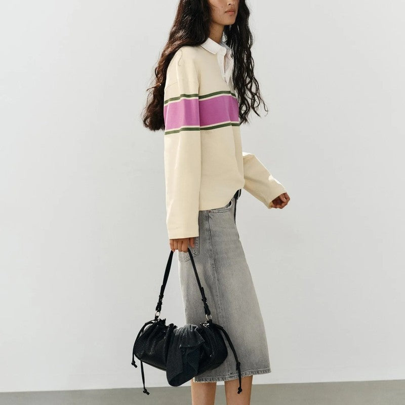 Elsa Relaxed Stripe Rugby Shirt