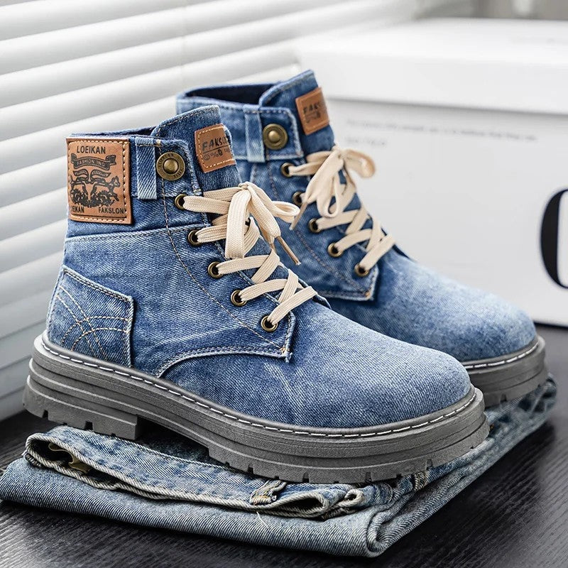 Ethan Men's Casual Lace-Up Ankle Boots